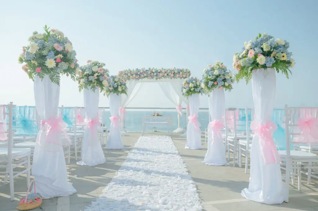 Beach Wedding Setup